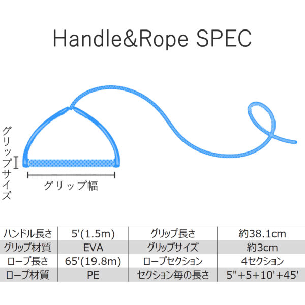 OBRIEN オブライエン ウェイクボード ハンドル ロープ セット - 画像 (6)