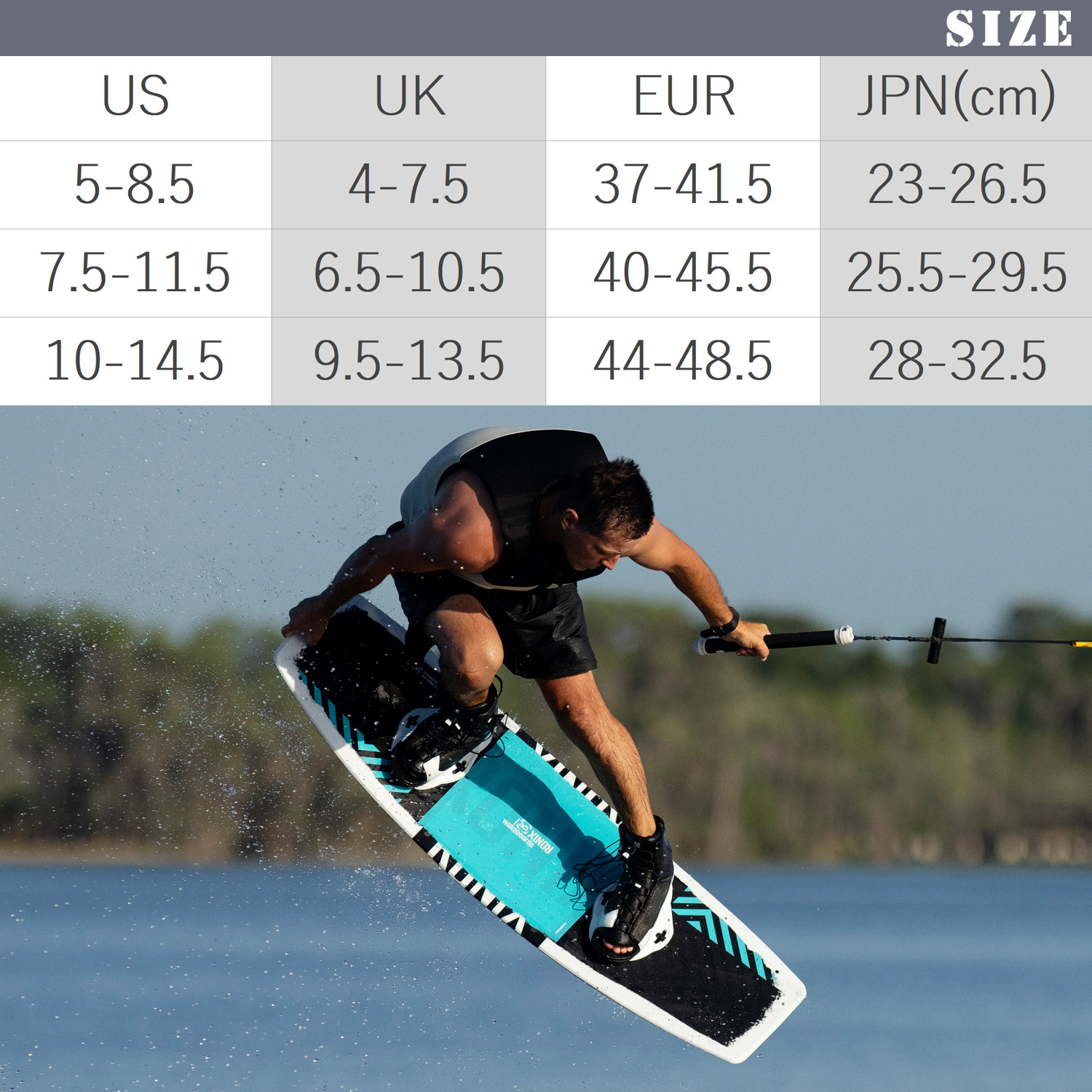 Ronix District ウェークボードブーツ ブラック/グリーン RONIX ロニックス ウェイクボード ブーツ DISTRICT ディストリ