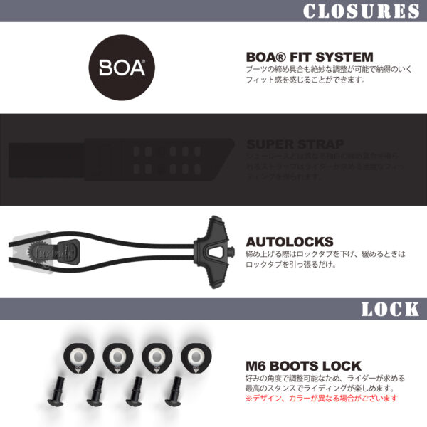 RONIX ロニックス ウェイクボード ブーツ SUPREME BOA シュプリームボア - 画像 (4)
