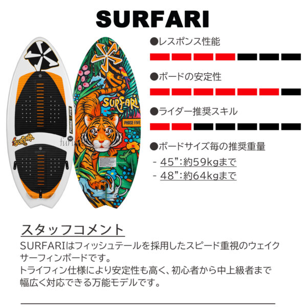 PHASE FIVE フェイスファイブ ウェイクサーフィン SURFARI サファリ - 画像 (2)